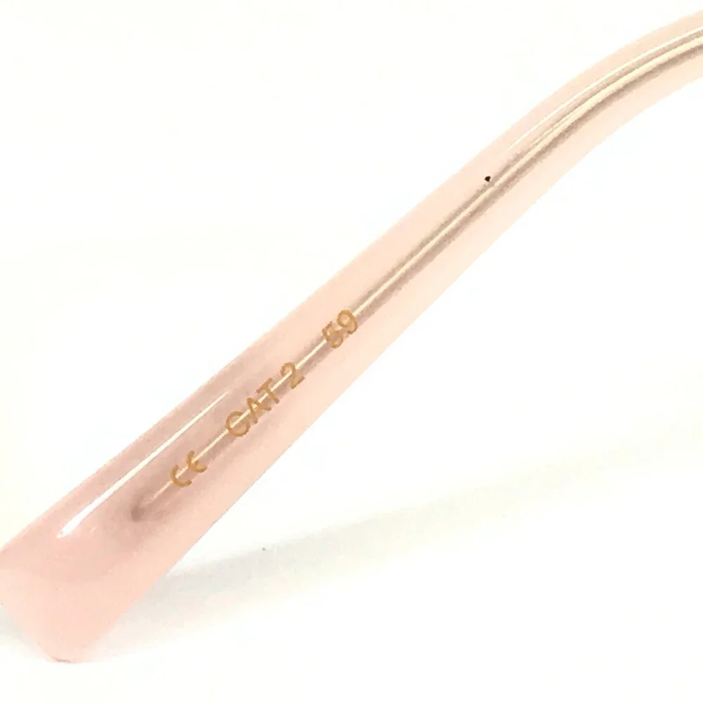 Vera Wang Sunglasses V485 PK Pink Gold Round Metal Rim with Pink Mirrored Lenses